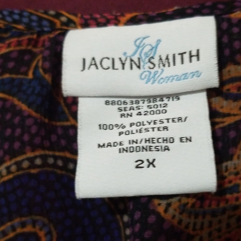 Ladies Plus Size Multi Color Blouse - image 2